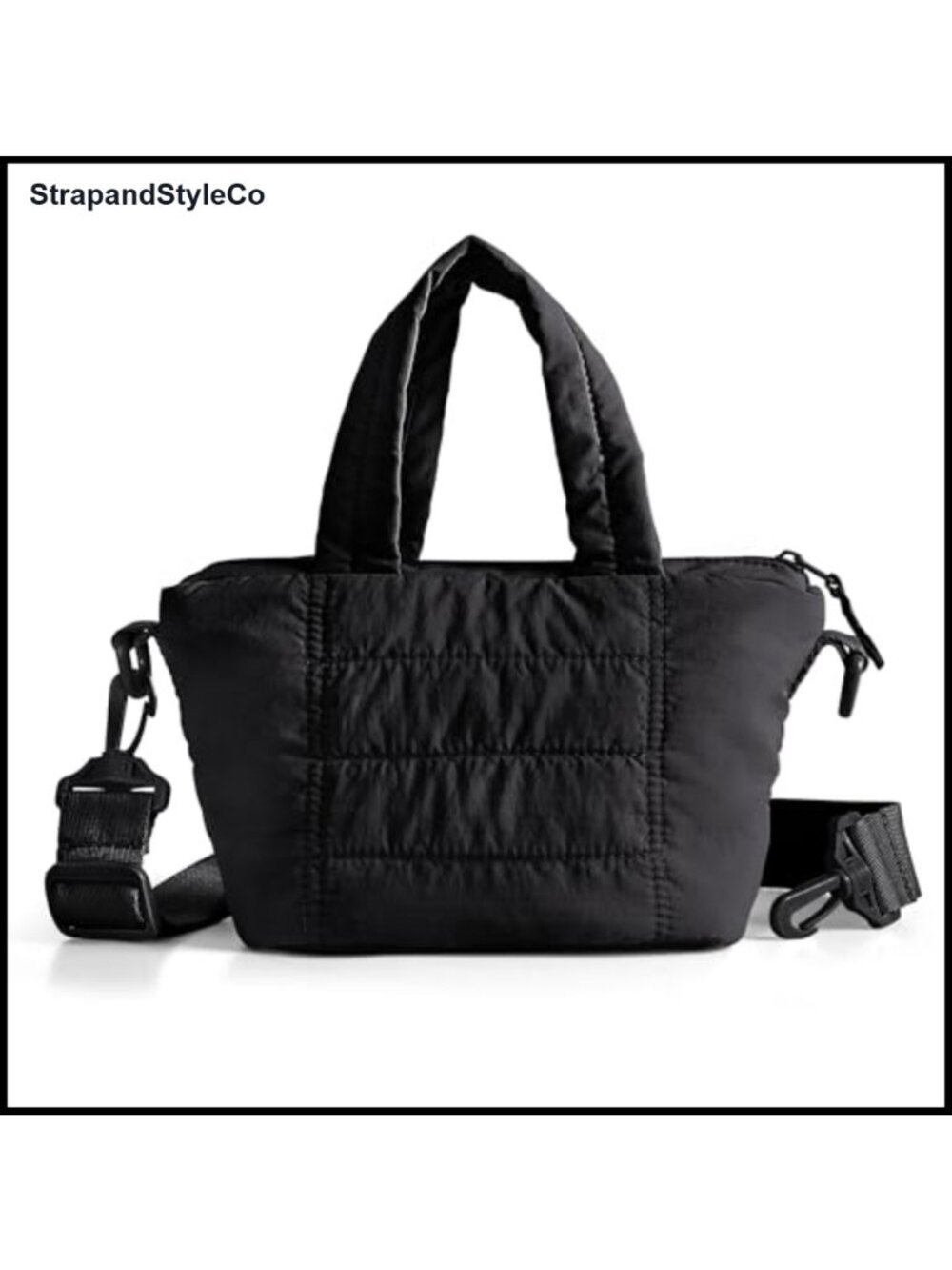 RFID Blocking Mini Puffer Crossbody Bag Lightweight Taslan Women